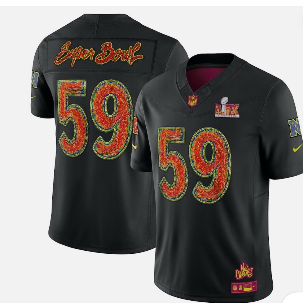 Nike Super Bowl Lix Limited Jersey Black